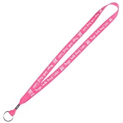 Neon Lanyard - 5/8" - Metal Split Key Ring