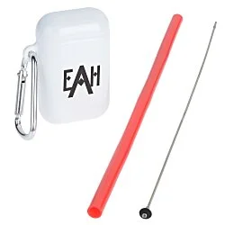 Sili Straw Set in Flip Top Case