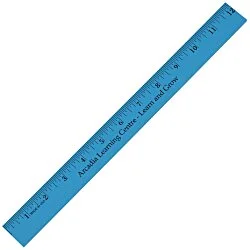 12" Enamel Wood Ruler - 24 hr