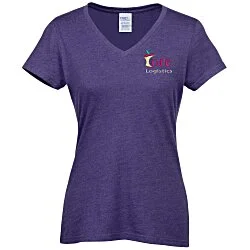 Team Favorite Blended V-Neck T-Shirt - Ladies' - Colors - Embroidered