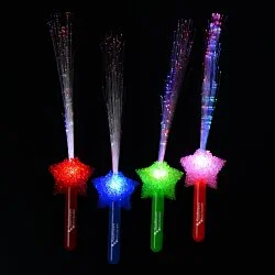 LED Sparkling Star Fiber Optic Wand