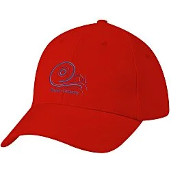 Brushed-Cotton 6-Panel Cap - Embroidered - 24 hr