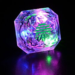 Gem Light-Up Ring - Princess Cut - Multicolor - 24 hr