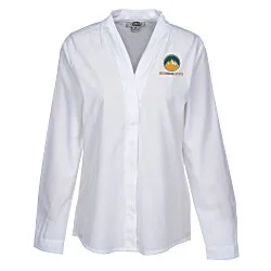 Classic Stretch V-Neck Blouse - Ladies'