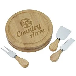 Bamboo Cheese Server Set