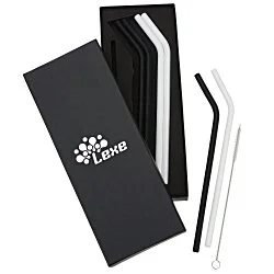 Silicone Straw Set - 6 Pack