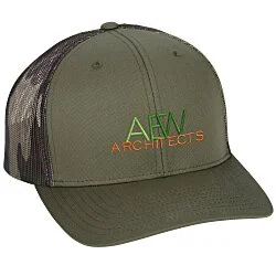 Richardson Printed Mesh Back Trucker Cap - CAMO