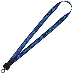 Dye-Sub Lanyard - 3/4" - 32" - Plastic O-Ring - Galaxy