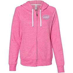 Jerzees Snow Heather Full-Zip Hoodie - Ladies'