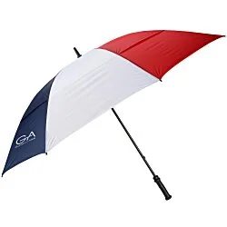 Shed Rain Windjammer Vented Golf Umbrella - Red/White/Blue - 62" Arc