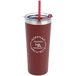 Colma Vacuum Tumbler with Straw - 22 oz. - Colors