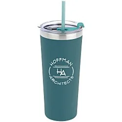 Colma Vacuum Tumbler with Straw - 22 oz. - Colors - 24 hr