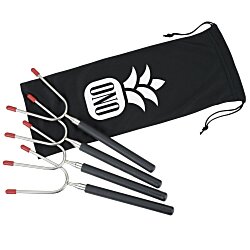 Extendable Roasting Sticks with Carrying Case - 24 hr