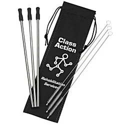 Stainless Steel Straw Set - 3-pack - 24 hr