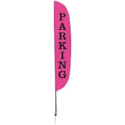 Outdoor Stadium Flutter Sail Sign - 15' - One Sided