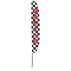 Outdoor Stadium Flutter Sail Sign - 18' - One Sided