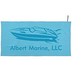 Quick Dry Suede Beach Towel with Carry Strap