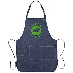 Cotton Denim Bib Apron - Screen