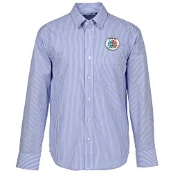 Untucked Striped Poplin Shirt - Men's