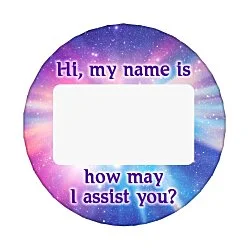 Matte Finish Name Badge - 1-1/4" Round