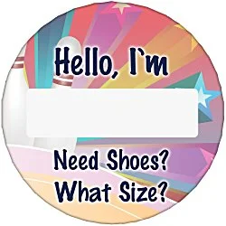 Matte Finish Name Badge - 2-1/4" Round