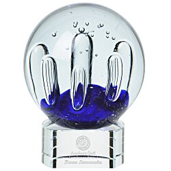 Serendipity Art Glass Award - Clear Base