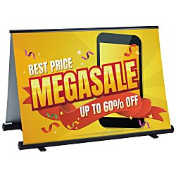 Outdoor A-Frame Retractable Banner Display - 5'