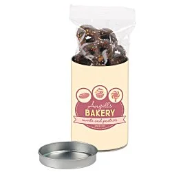 Pretzel Snack Tube - 4" - Milk Chocolate Sprinkled