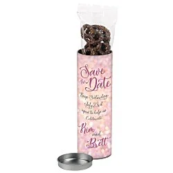 Pretzel Snack Tube - 8" - Milk Chocolate Sprinkled