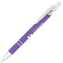 Incline Soft Touch Metal Pen/Highlighter