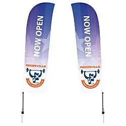 Outdoor Value Blade Sail Sign - 15' - Two Sided