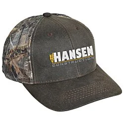 Pigment Print Camouflage Mesh Back Cap