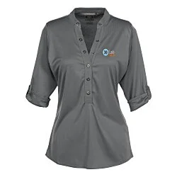 OGIO Poly Interlock Stay-Cool Henley - Ladies' - 24 hr