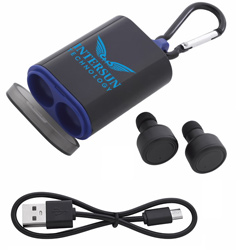 Force True Wireless Ear Buds with Carabiner Case  Main Image