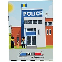 Kid's Reusable Sticker Activity Book - Police Station