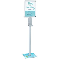 Hand Sanitizer Stand with Sign