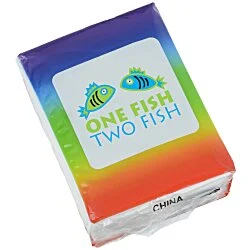 Small Tissue Packet - Rainbow - 24 hr