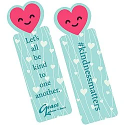 Full Color Paper Bookmark - Heart