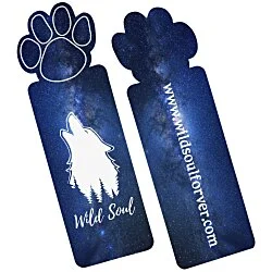 Full Color Paper Bookmark - Paw