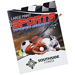 Sports Puzzle Book & Pencil Set