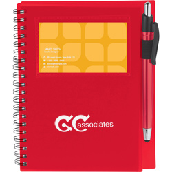 Business Card Notebook with Stylus Pen  Main Image