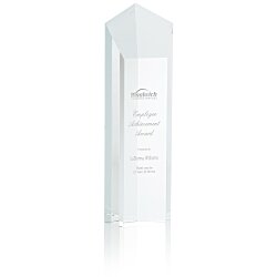 Pentagon Crystal Tower Award - 10"