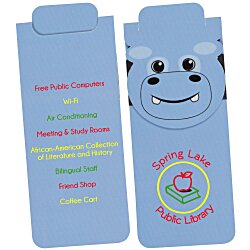 Paws and Claws Magnetic Bookmark - Hippo