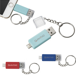 Carry Along Duo Charging Cable Keychain  Main Image