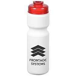 Sport Bottle with Flip Drink Lid - 28 oz. - White