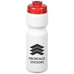 Sport Bottle with Flip Drink Lid - 28 oz. - White