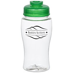 Clear Impact Poly-Pure Lite Bottle with Flip Drink Lid - 18 oz.