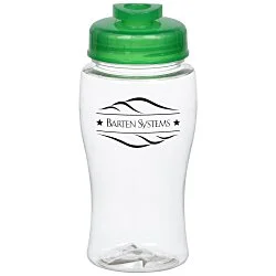 Clear Impact Poly-Pure Lite Bottle with Flip Drink Lid - 18 oz.