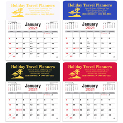 PRESS-N-STICK Jumbo 3-Month 2021 Calendar- Clearance  Main Image