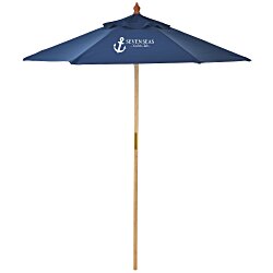 Bamboo Market Umbrella - 7'